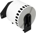 1 Roll DK-22211 Continuous Paper Label Sticker for Brother QL Label Printer, 29mmx15.24m, Continuous Length Paper Labels with 1 Reusable Holder