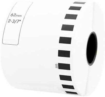 1 Roll DK-44205 Continuous Paper Label Sticker for Brother QL Label Printer, Continuous Length Paper Labels, 62mmx30.48m 1 Roll DK-44205 Continuous Paper Label Sticker for Brother QL Label Printer, Continuous Length Paper Labels, 62mmx30.48m