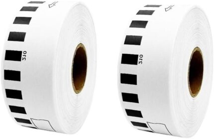 2 Roll DK-22210 Continuous Paper Label Sticker for Brother QL Label Printer, 29mm x 30.48m, Continuous Length Paper Labels