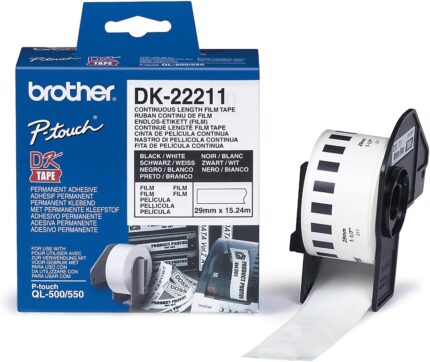 Brother Permanent Film Tape White