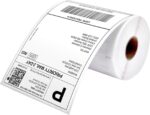 MUNBYN 4"x6" Direct Thermal Shipping Label Compatible with DYMO LabelWriter 4XL 1744907,1755120, Perforated Postage Paper for MUNBYN, DYMO, Rollo, JADENS, Permanent Adhesive, 220 Labels/Roll