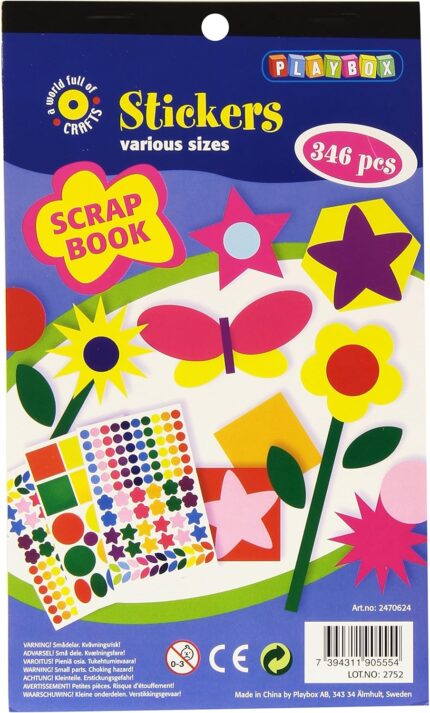 Playbox Scrapbook Sticker Pad (Pack of 346)